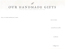 Tablet Screenshot of ourhandmadegifts.com